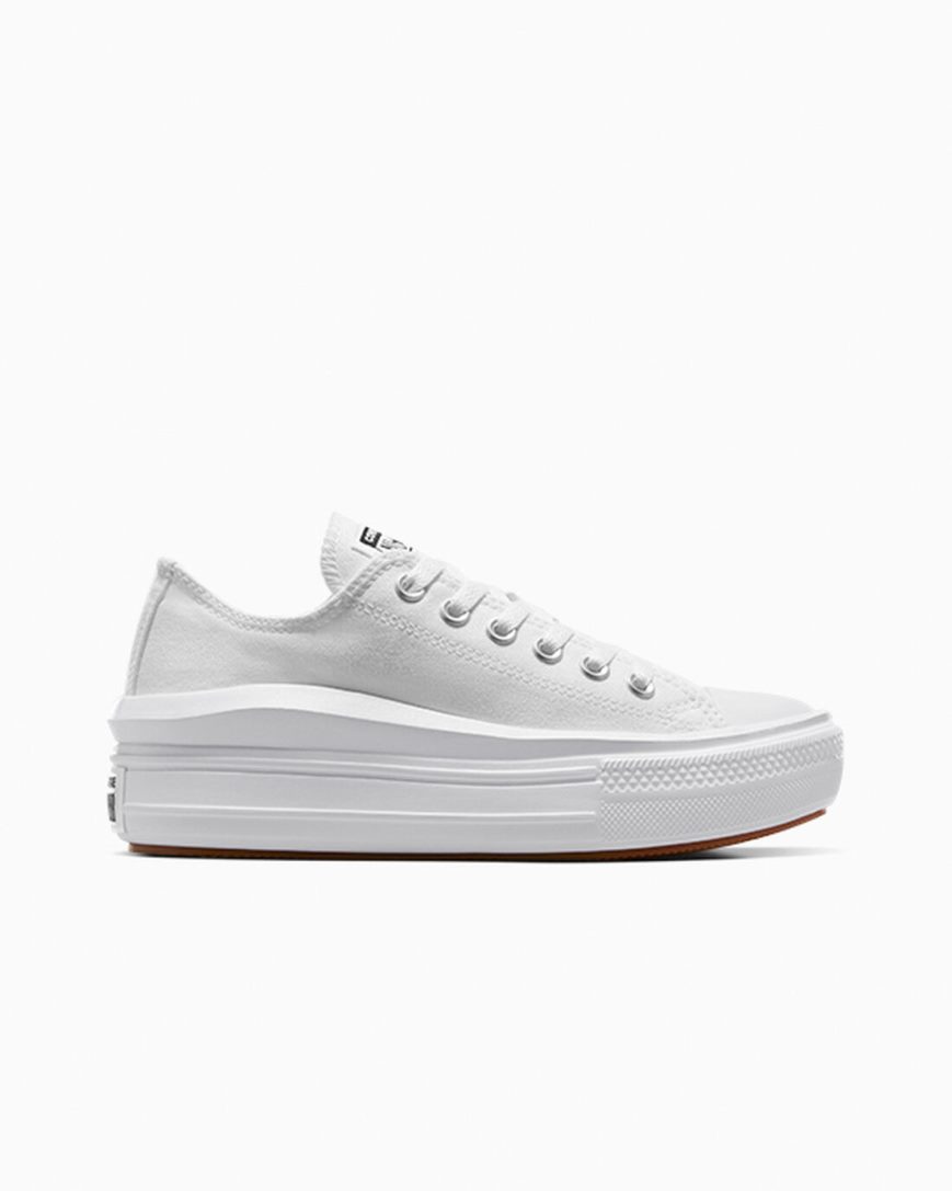 Topanky Na Platforme Converse Chuck Taylor All Star Move Nizke Damske Biele | SK IWPA110